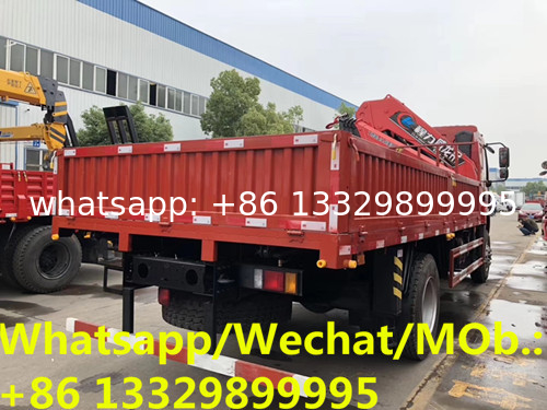 new best price Liuqi 4*2 8tons knuckle crane boom mounted on truck for sale, LIUQI 8tons folded truck with crane