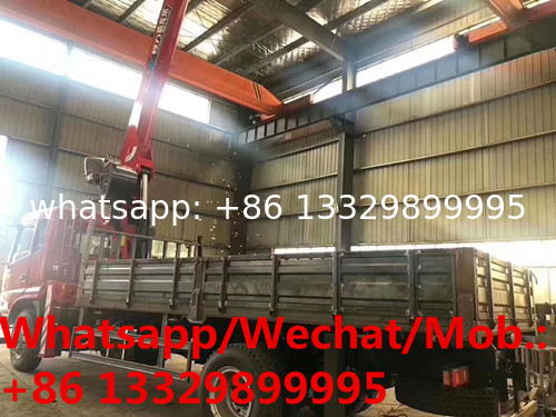 HOT SALE!  NEW dongfeng yuhu 180hp diesel 8tons telescopic crane boom mounted on truck, 8tons cargo truck with crane