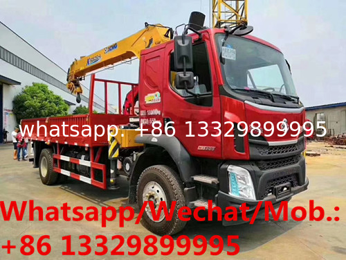 Liuqi 4*2 LHD 200hp 10tons telescopic crane boom mounted on truck for sale, HOT SALE! 10T XCMG telesopic boom on truck