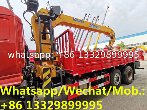 HOT SALE! Dayun 6*4 10Tons-12tons telescopic crane boom mounted on truck for sale, cheaper 10-12T cargo truck with crane