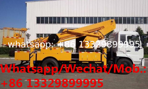 high quality dongfeng tianjin 4*2 28m telescopic crane boom lift bucket truck for sale, HOT SALE! telescopic aerial work