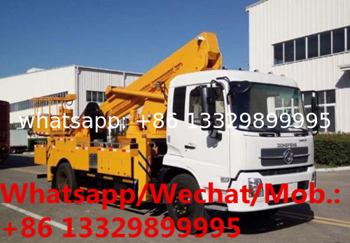 high quality dongfeng tianjin 4*2 28m telescopic crane boom lift bucket truck for sale, HOT SALE! telescopic aerial work