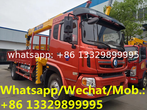 SINO TRUK WANGPAI 6.3tons-8tons telescopic crane boom mounted on truck for sale, cargo truck with telescopic crane boom