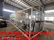Factory sale best price 5tons mobile skid lpg gas station with double lpg gas dispenser for domestic gas cylinders