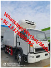 SINO TRUK HOWO 4*2 6 wheels light duty right hand drive howo refrigerated truck for sale, best price cold van truck,