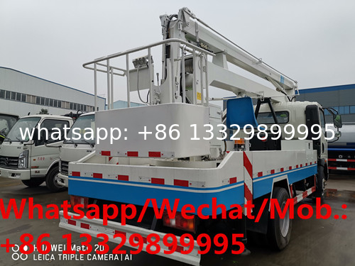 Customized SINO TRUK HOWO RHD 14m overhead working platform truck for sale, hydraulic aerial working truck, bucket truck