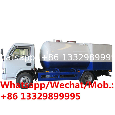 New dongfeng 5000L propane delivery 5cbm lpg filling mini mobile gas refueling truck for domestic gas cylinders for sale