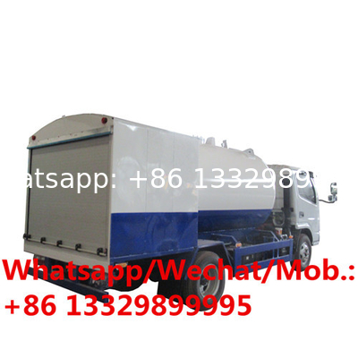 New dongfeng 5000L propane delivery 5cbm lpg filling mini mobile gas refueling truck for domestic gas cylinders for sale