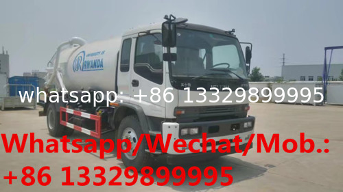 Best quality ISUZU 10cbm Vacuum Sewage tanker truck japanese sewage suction truck for sale,Isuzu sludge tanker truck