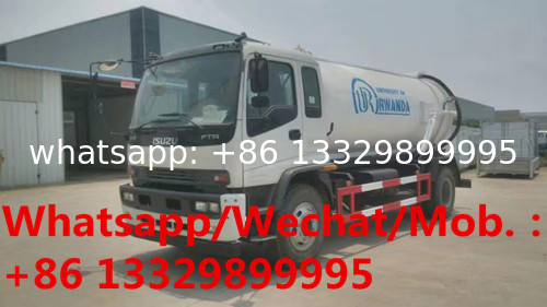 Best quality ISUZU 10cbm Vacuum Sewage tanker truck japanese sewage suction truck for sale,Isuzu sludge tanker truck