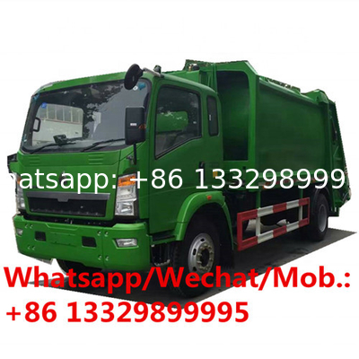 HOT SALE! CLW brand SINO TRUK HOWO 5CBM garbage compactor truck, customized CLW refuse garbage trucks for sale