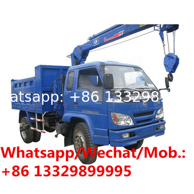 Foton 5ton dump truck with crane Tipper truck mounted 2t crane for sale! Best price forland dump tipper truck with crane