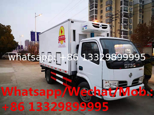 customized dongfeng RHD 90hp day old chicks transported truck, baby chick truck for sale (20,000 chicks) for TANZANIA,