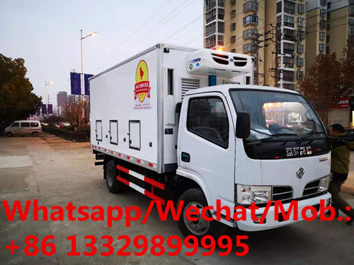 customized dongfeng RHD 90hp day old chicks transported truck poultry baby chick truck for sale (20,000 chicks) for TANZANIA,