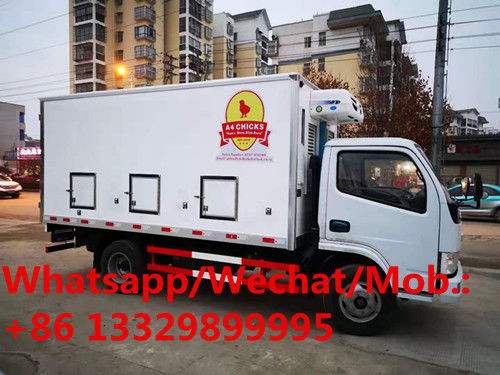 customized dongfeng RHD 90hp day old chicks transported truck poultry baby chick truck for sale (20,000 chicks) for TANZANIA,
