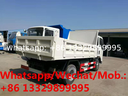 cheaper price SINO TRUK HOWO 4*2 4tons diesel dump tipper truck for sale, new brand stone and coals transported vehicle