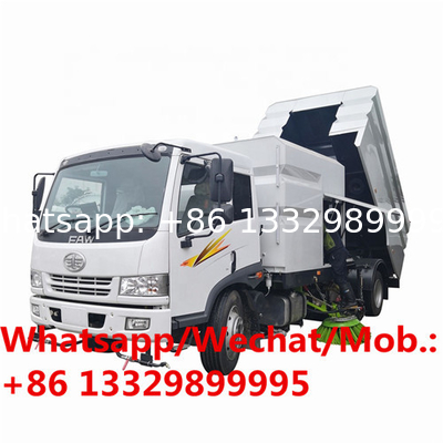 Customzied FAW RHD road cleaning sweeper truck for sale, HOT SALE! cheaper price street sweeping and washing vehicle