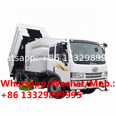 Customzied FAW RHD road cleaning sweeper truck for sale, HOT SALE! cheaper price street sweeping and washing vehicle