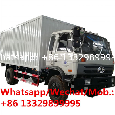 factory sale Euro3 diesel 6 wheel cheapest dongfeng cargo trucks 10 ton to 12t, best price van cargo truck for sale