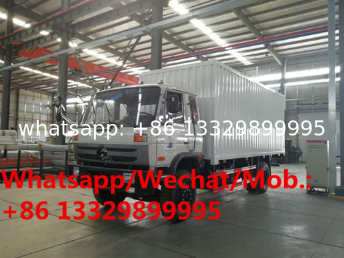 factory sale Euro3 diesel 6 wheel cheapest dongfeng cargo trucks 10 ton to 12t, best price van cargo truck for sale