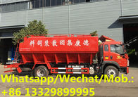 customized SINO TRUK HOWO 10T-12T poultry feed pellet transported vehicle for sale, cheaper 22-24cbm animal feed truck
