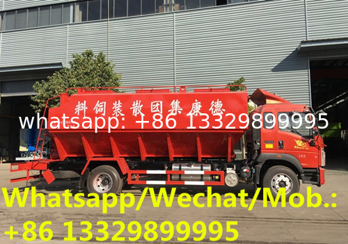 customized SINO TRUK HOWO 10T-12T poultry feed pellet transported vehicle for sale, cheaper 22-24cbm animal feed truck