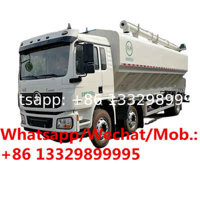 SHACMAN brand 245hp 30cbm 15tons farm-oriented livestock poultry feed transported truck for sale, bulk feed truck