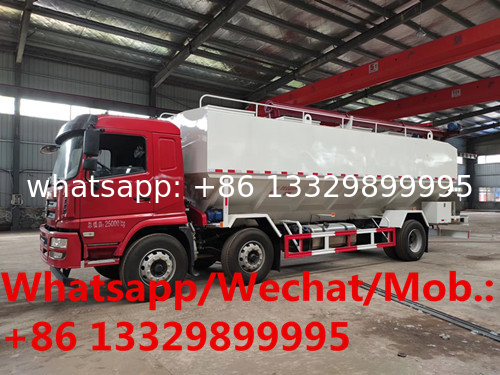 SHACMAN brand 245hp 30cbm 15tons farm-oriented livestock poultry feed transported truck for sale, bulk feed truck