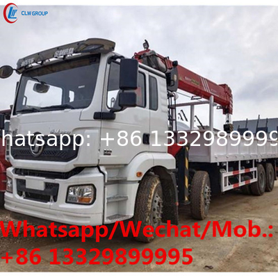 customized SHACMAN 10t cargo truck with telescopic crane boom for sale, Cheaper price 10T telescopic truck mounted crane