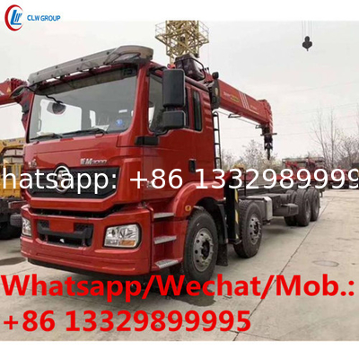 customized SHACMAN 10t cargo truck with telescopic crane boom for sale, Cheaper price 10T telescopic truck mounted crane