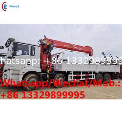 customized SHACMAN 10t cargo truck with telescopic crane boom for sale, Cheaper price 10T telescopic truck mounted crane