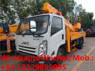 new JMC brand diesel 20m telescopic aerial working platform truck for sale, cheaper hydraulic overhead working truck