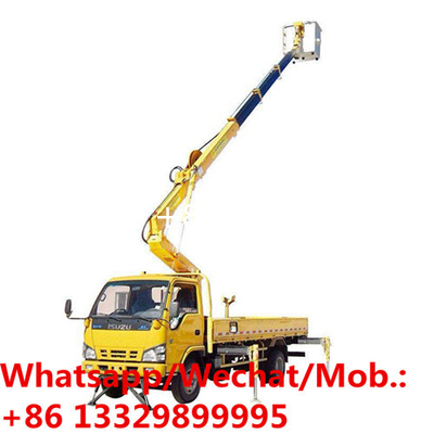 HOT SALE! ISUZU 10-14m hydraulic overhead working platform truck for sale, Best price high altitude operation truck