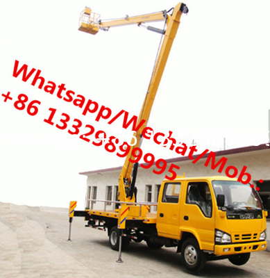 HOT SALE! ISUZU 10-14m hydraulic overhead working platform truck for sale, Best price high altitude operation truck