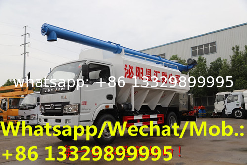 HOT SALE! YUEJIN new 130hp diesel 8cbm 3-4tons bulk feed transported vehicle for sale, pig/chick/ duck feed pellet truck