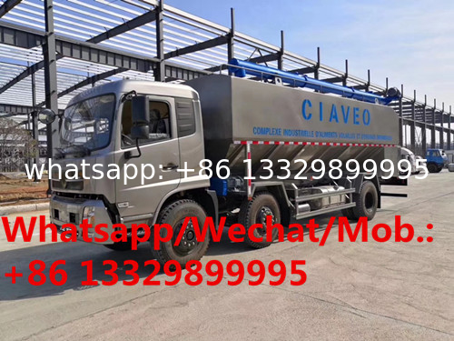 Customized Dongfeng new 30cbm 15tons animal feed transported vehicle for sale, HOT SALE! chick feed pellet tanker truck