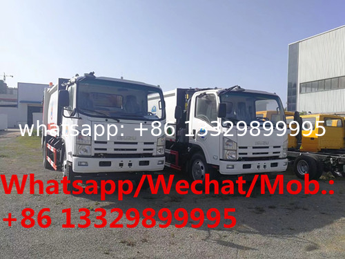 HOT SALE! ISUZU brand 700P diesel 8cbm garbage compactor truck, best price ISUZU refuse garbage truck for sale