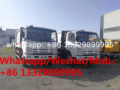 HOT SALE! ISUZU brand 700P diesel 8cbm garbage compactor truck, best price ISUZU refuse garbage truck for sale