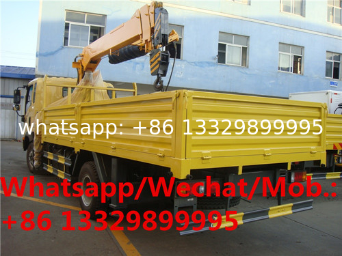 brand new Japan ISUZU  truck mounted 5 ton auger crane for telegraph pole drilling for sale, cargo truck with crane