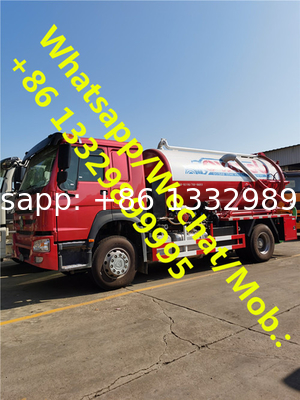 Customized CLW brand HOWO RHD 8CBM vacuum suction truck for sale, good price HOWO sewage suction truck for sale