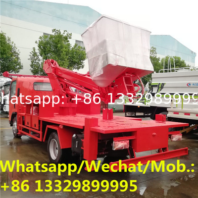 HOT SALE! ISUZU brand 14m telescopic aerial working platform truck, Best price ISUZU overhead working truck for sale