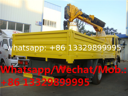 SINO TRUK WANGPAI brand 5tons Truck mounted crane with Auger for sale, HOT SALE! best price cargo truck with crane