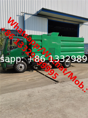 high quality and competitive price SHACMAN diesel road sweeping and washing vehicle for sale, street sweeping vehicle