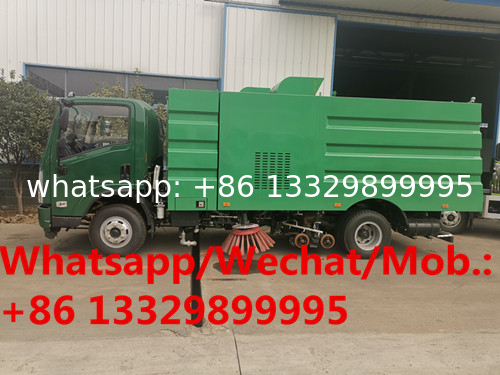 high quality and competitive price SHACMAN diesel road sweeping and washing vehicle for sale, street sweeping vehicle