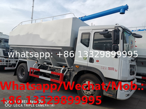 HOT SALE! NEW FACE DONGFENG D9 18cbm bulk feed transported vehicle for sale, 9tons farm-oriented feed pellet truck