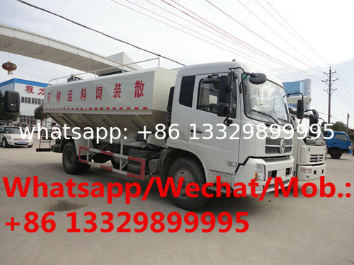 HOT SALE! Dongfeng tianjin 4*2  170hp 12CBM bulk feed transported truck, customized 12cbm 6tons animal feed pellet truck