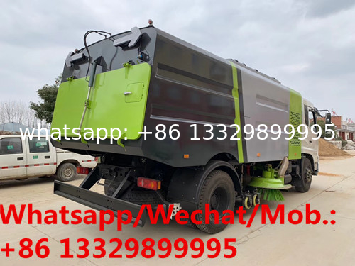 new dongfeng dry-type street sweeper for sale, best price new designed road sweeping truck for sale