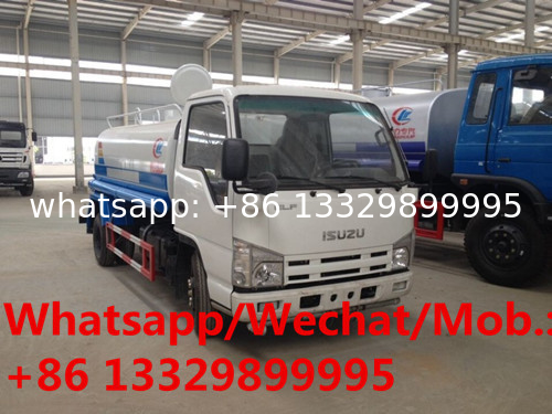 HOT SALE! new ISUZU brand diesel 5cbm portable water tanker truck, cheaper price ISUZU drinking water cistern vehicle