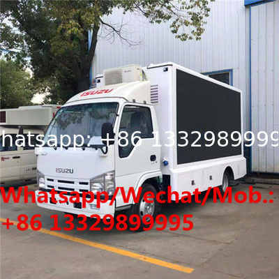 cheaper price ISUZU 4x2 Digital LED Advertising Truck for Sale, HOT SALE! good quality mobile outdoor LED screen truck