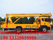new face dongfeng 4*2 LHD D9 18m-22m hydraulic aerial working platform truck for sale, best price overhead working truck